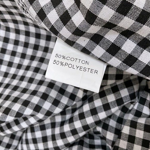 Zanzea Dress Womens XL Black White Gingham Check Short Sleeve Maxi Long NWT - Picture 10 of 10